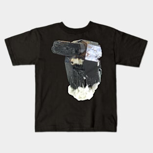 Schorl Tourmaline Mineral Sample Kids T-Shirt